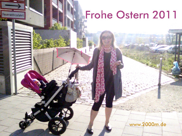 Paulina und Viola und Maxx w&uuml;nschen frohe Ostern 2011