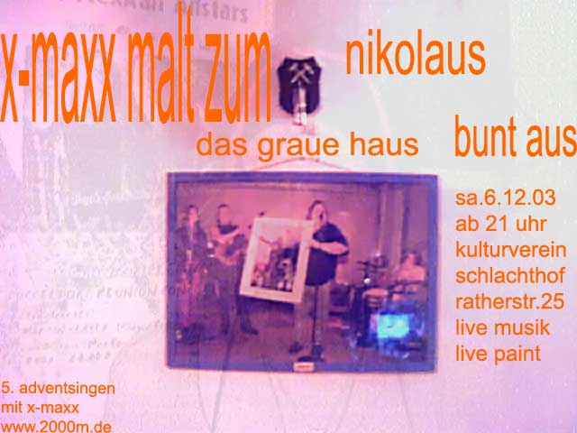 x-maxx malt zum Nikolaus das graue Haus bunt aus.