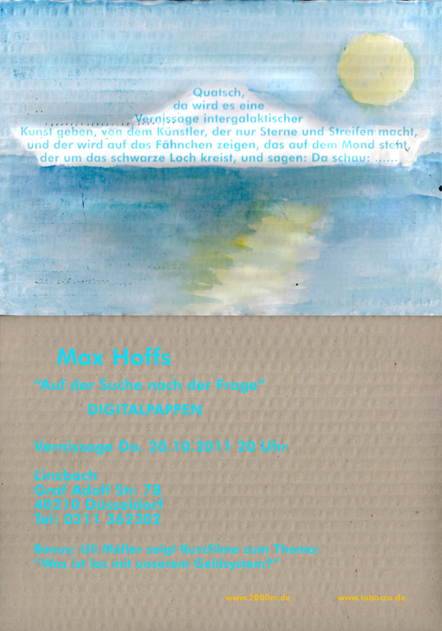 Einladung Vernissage 20.10.2011 Linzbach "Digitalpappen"