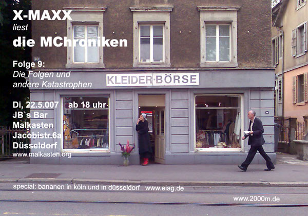 Einladung zur 9. Folge der Mchroniken: Die Folgen und weitere Katastrophen