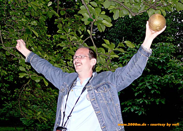 Michael Spelter mit der goldenen SuperSonderMelone 2006