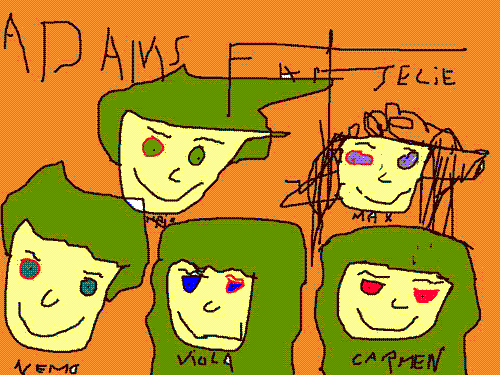 Die Adams Familie gezeichnet von Nemo