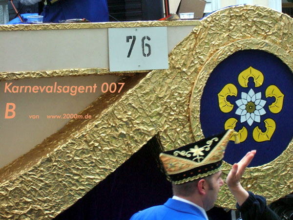 Karnevalsagent in friedlicher Mission B