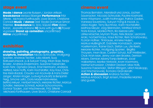 Artists from "Body in the Blue! in Breda