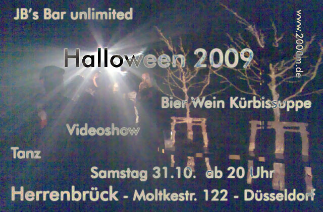 Einladung zur Halloweeenparty 2009