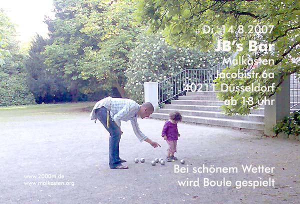 Boule Turnier in der JB's Bar