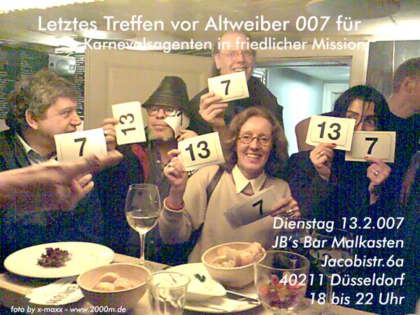 Agententreffen vor Altweiber 007