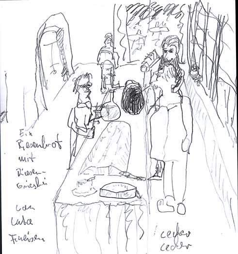 Riesenbrot und Luka Fineisen, gezeichnet von X-MAXX