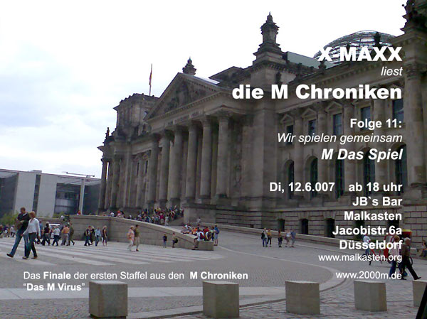 Das Finale der ersten Staffel der M Chroniken: Wir spielen gemeinsam das M Spiel