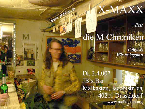 Einladung zur Lesung in der JB's Bar