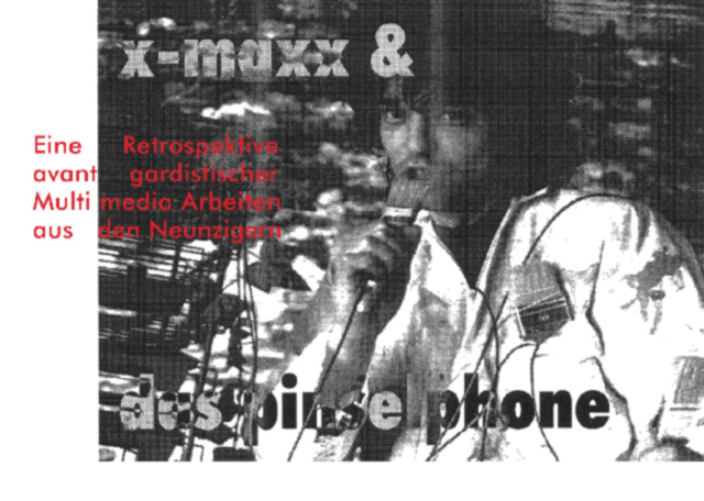 Seite 1 der Einladung zum x-maxx und das Pinselphone im Solaris