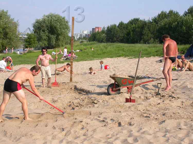 Baustelle Bilker Beach