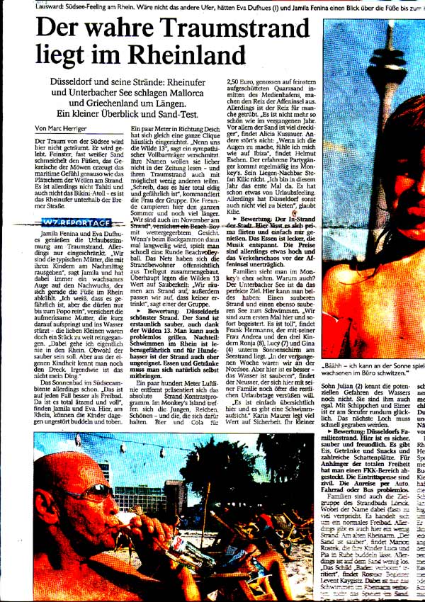 D&uuml;sseldorfs sch&ouml;nster Strand